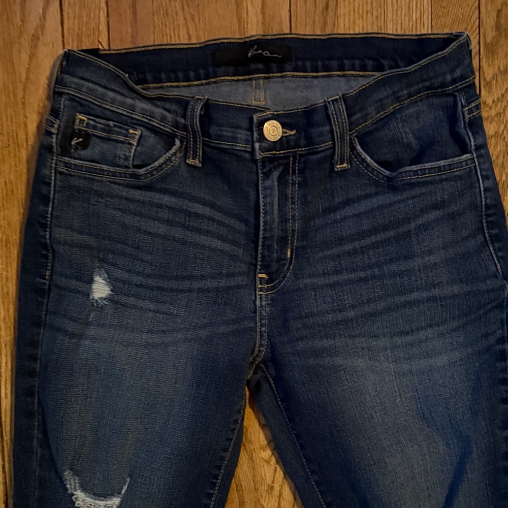 KanCan Distressed Blue Women's Jeans - Picture 3 of 7